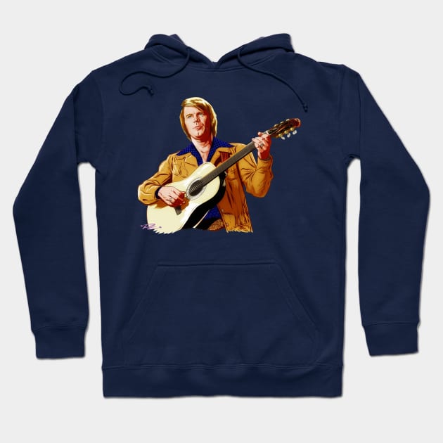 Glen Campbell - An illustration by Paul Cemmick Hoodie by PLAYDIGITAL2020